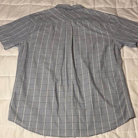 Brixton Blue Plaid Button Down Short Sleeve Shirt - Picture 9 of 9